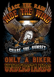 T-shirt - Race The Rain, Ride The Wind (Front Print)