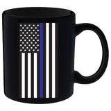 Thin Blue Line American Flag Mug