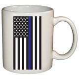 Thin Blue Line American Flag Mug