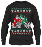 T-shirt - Ugly Christmas T-shirt Biker Santa