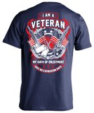 I Am A Veteran - Flag & Guns