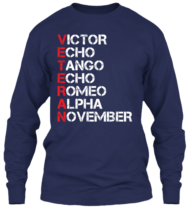 Veteran Military Alphabet T-shirt