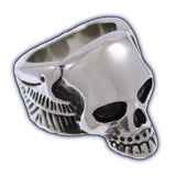 Stainless Steel Winged Skull Ring